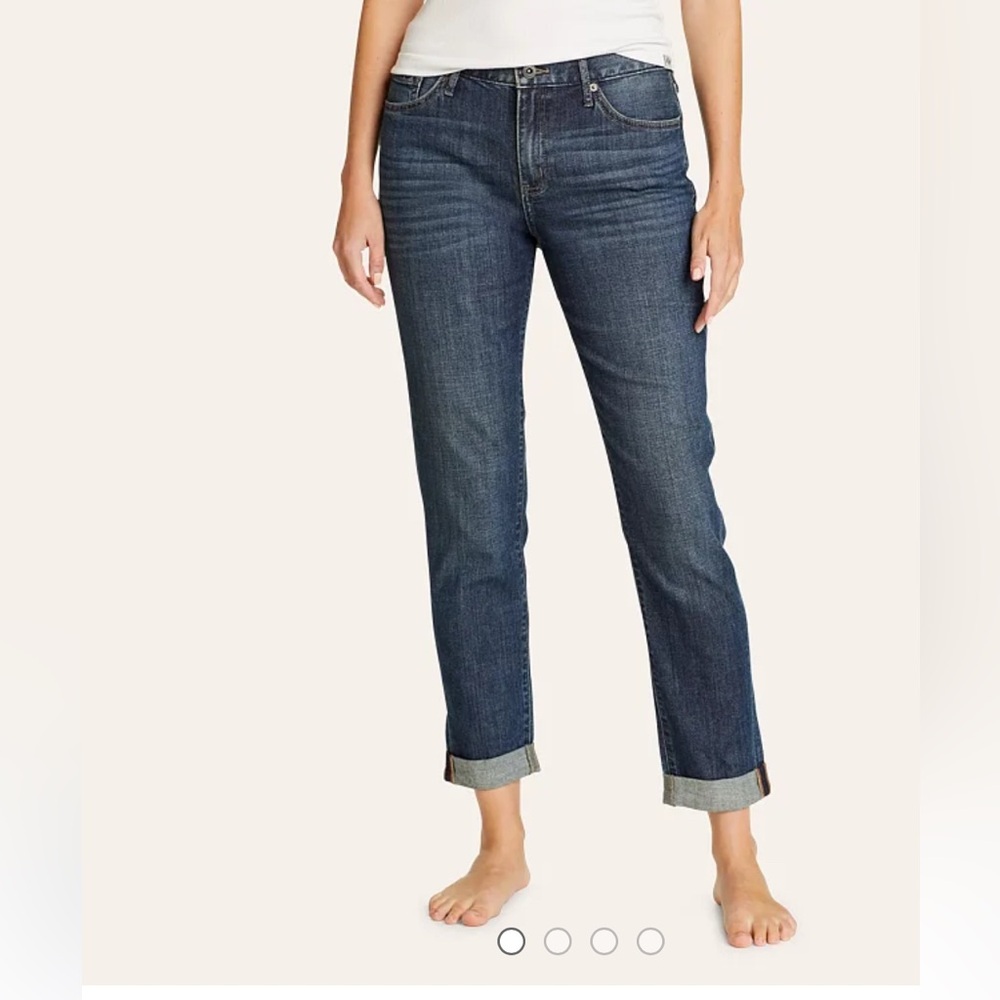 Eddie Bauer Boyfriend Mid-Rise Slim Jeans